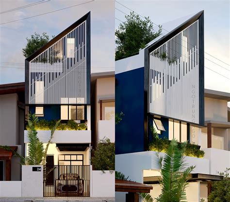 modern house metal facade|modern small house facade design.